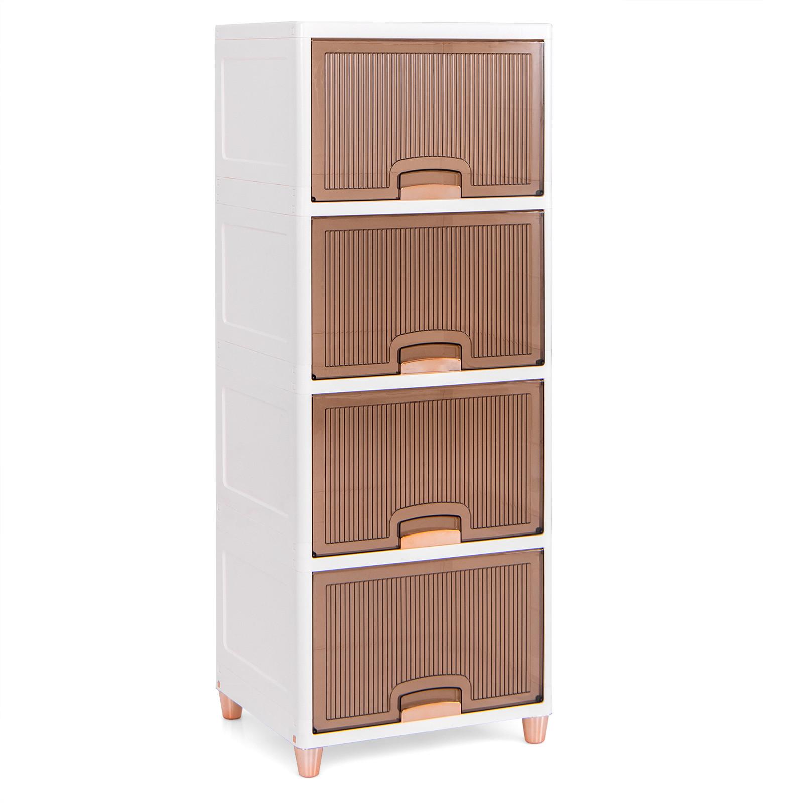 AUFBEWAHRUNGSBOX 150 L Weiß - Weiß, Kunststoff (45/117/38cm) - COSTWAY