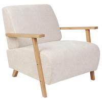 SESSEL Helles Beige Lesja - Hellbraun/Beige, Textil (77/79/90cm) - Beliani