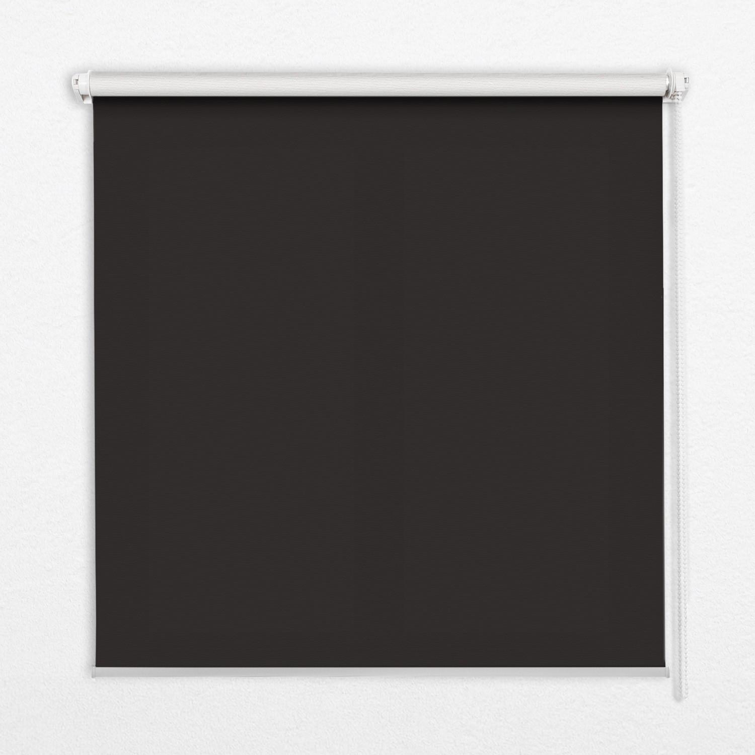 INNENROLLO - Fensterrollo - Rollo - 150x140 cm - Schwarz - Schwarz, Kunststoff (150/140/0.5cm) - TULUP