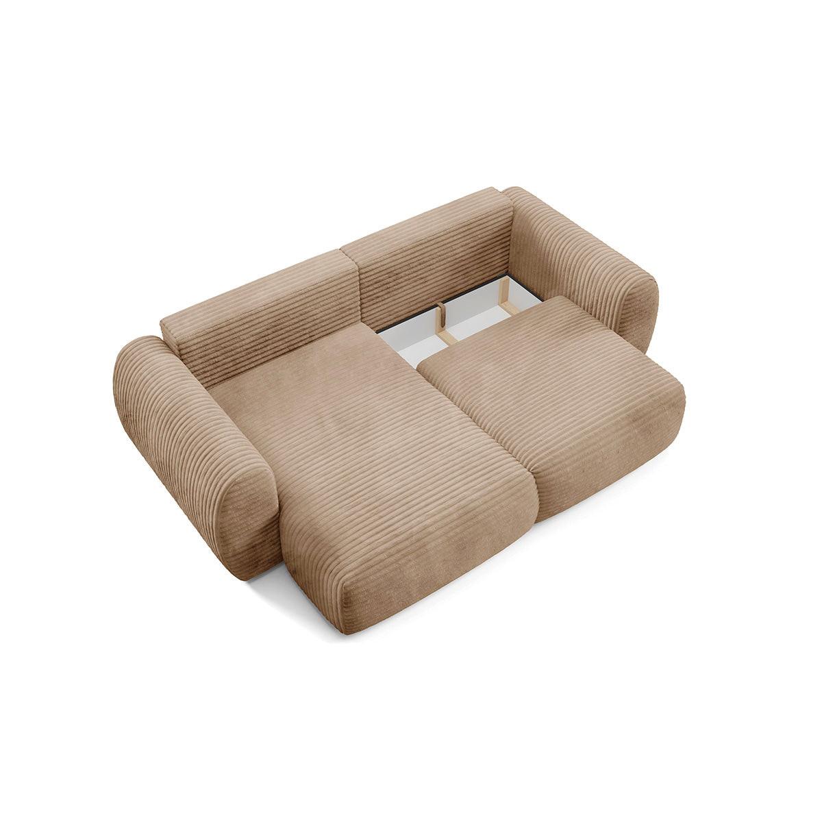 ECKSOFA Camilla 3 Sitzplätze Beige - Beige, Holz (270/165cm) - Petits-meubles