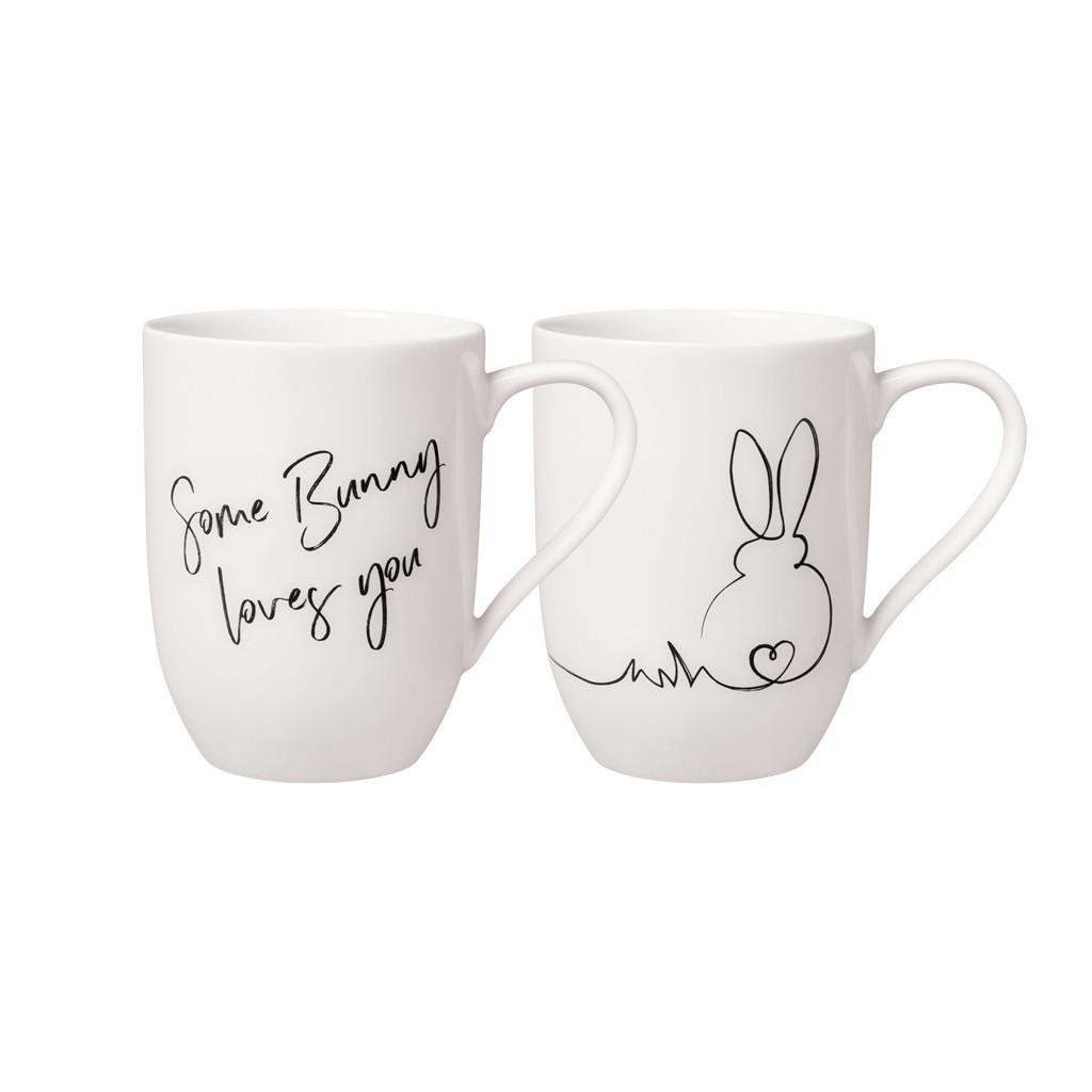 KAFFEEBECHER OSTERN Statement weiß 280 ml 2er Set - Weiß, Keramik (0.28L) - Villeroy & Boch
