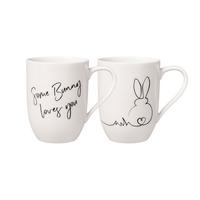 KAFFEEBECHER OSTERN Statement weiß 280 ml 2er Set - Weiß, Keramik (0.28L) - Villeroy & Boch