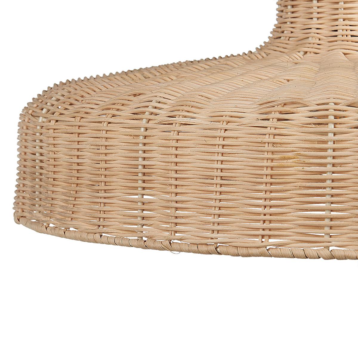 HÄNGELEUCHTE Tamarin 45/45/108 cm - Beige, Naturmaterialien (45/45/108cm) - Beliani