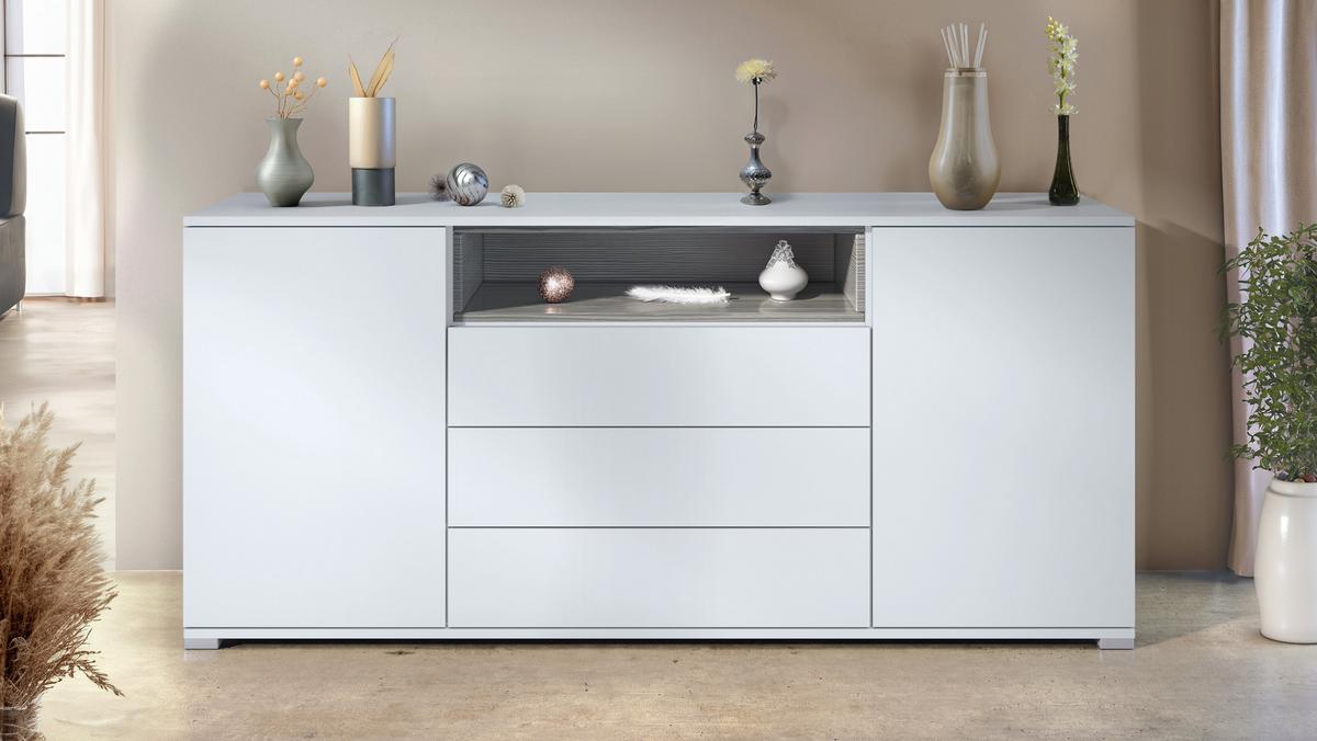 SIDEBOARD Skadu Avola-Anthrazit - Anthrazit, Holzwerkstoff (166.5/75.5/35cm) - Vladon