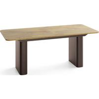 ESSTISCH Riven rechteckig ausziehbar verlängerbar mit Butterfly-Auszug, Eiche Hell Braun 200-296/90/76 cm - Eichefarben/Braun, Holzwerkstoff/Metall (90/296/76cm) - WFL GROUP