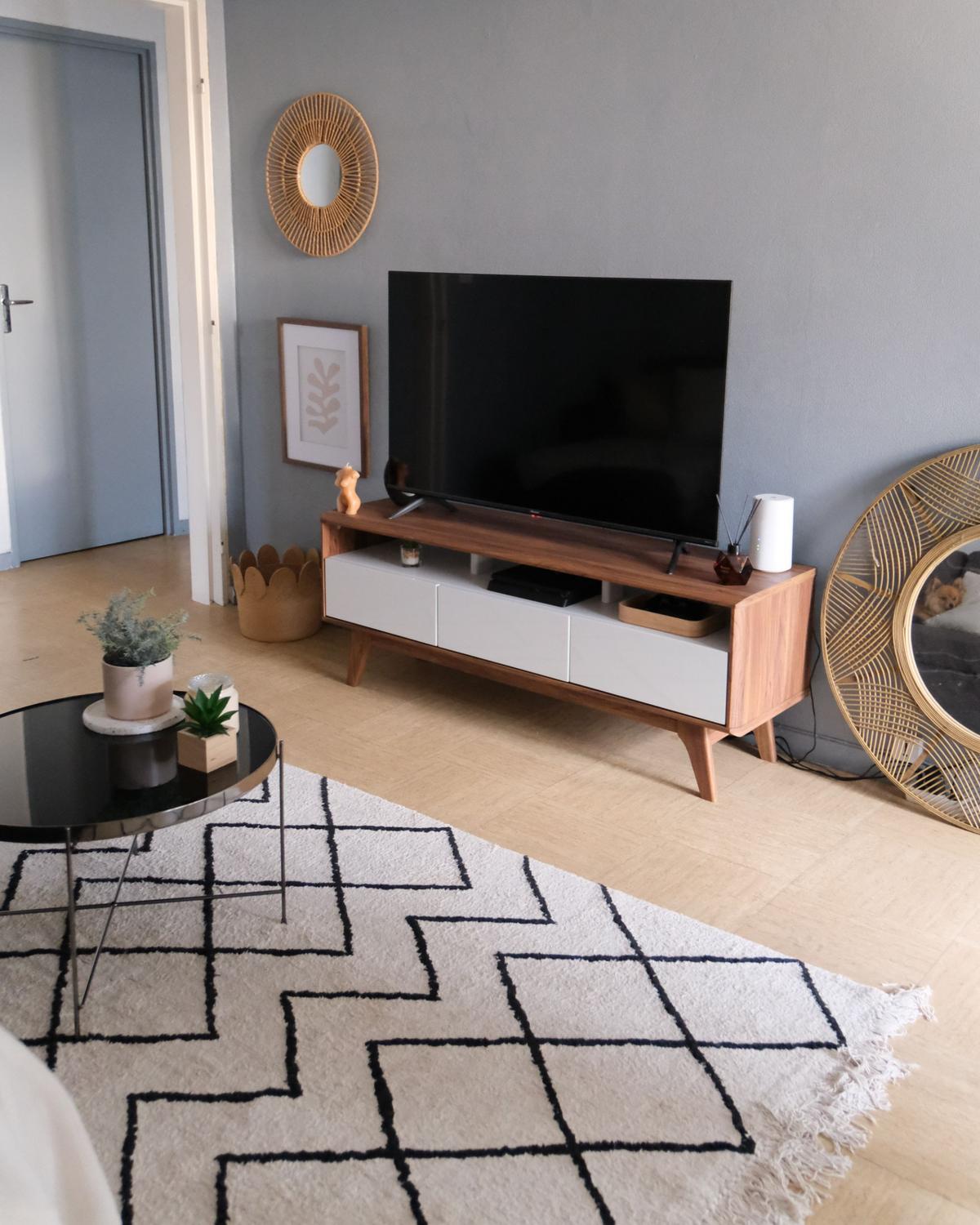 TV-MÖBEL Dunkelbraun, Weiß SYRACUSE 39/140/53 cm - Dunkelbraun, Holzwerkstoff (140/53/39cm) - Beliani