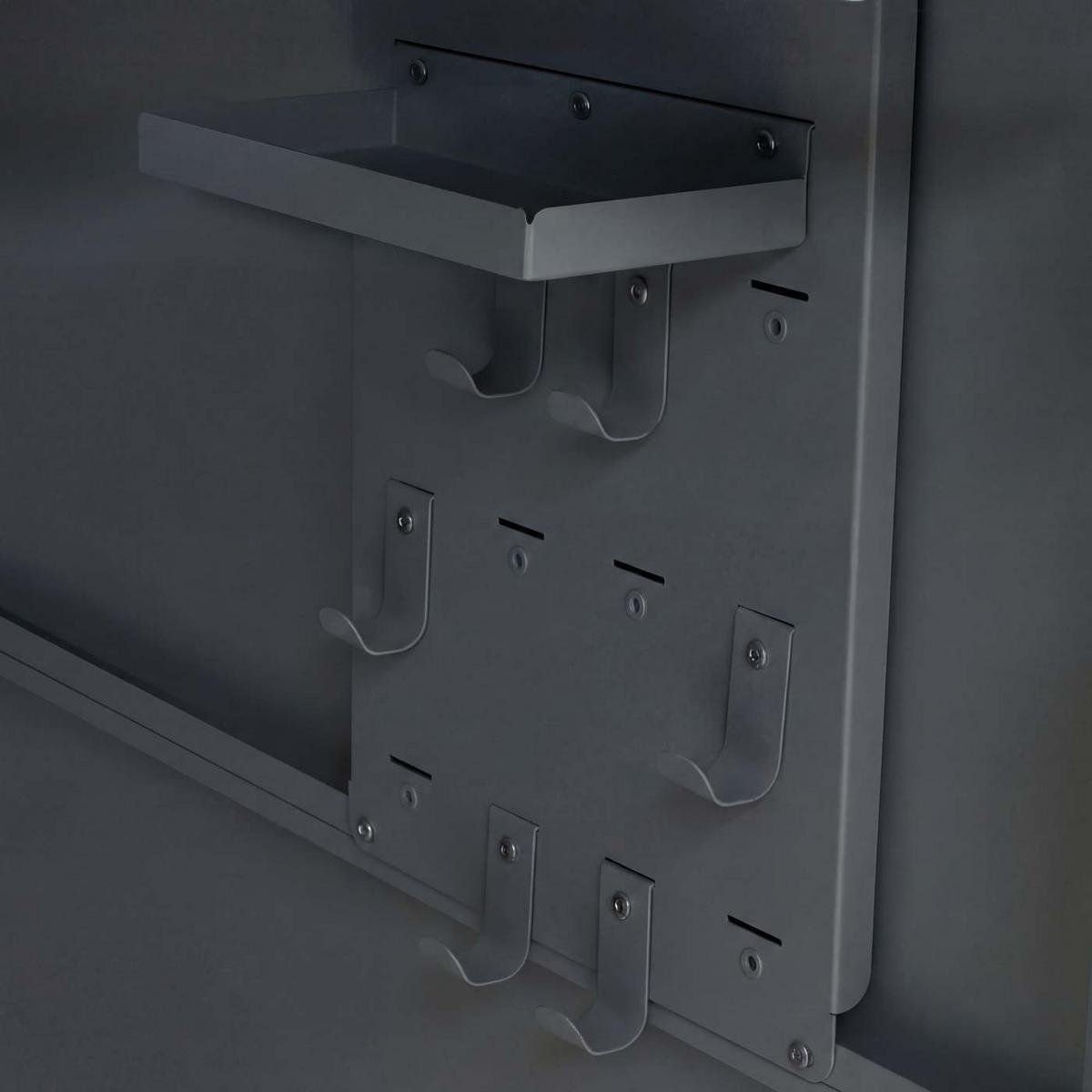 2ER-FAHRRADGARAGE rechteckig Anthrazit - Anthrazit, Metall (113/123/208cm) - MCW
