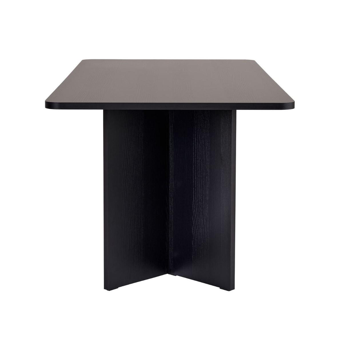 ESSTISCH mit rechteckiger Tischplatte 35/46/180 cm - Eichefarben, Holzwerkstoff (96/90/75cm) - Calicosy