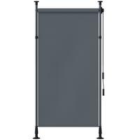 SENKRECHTMARKISE, Polyester, Dunkelgrau - Dunkelgrau, Metall (2.8/310/150cm) - Outsunny