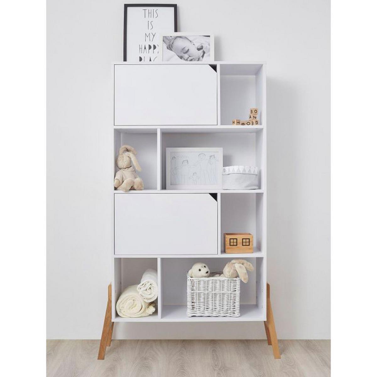 BÜCHERREGAL Weiß - Weiß, Holzwerkstoff (103/163/39cm) - Petits-meubles