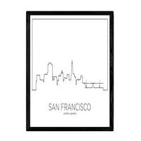 POSTER San Francisco Skyline A3 Rahmenlos - Klar, Papier (29.7/5/42cm) - Nacnic