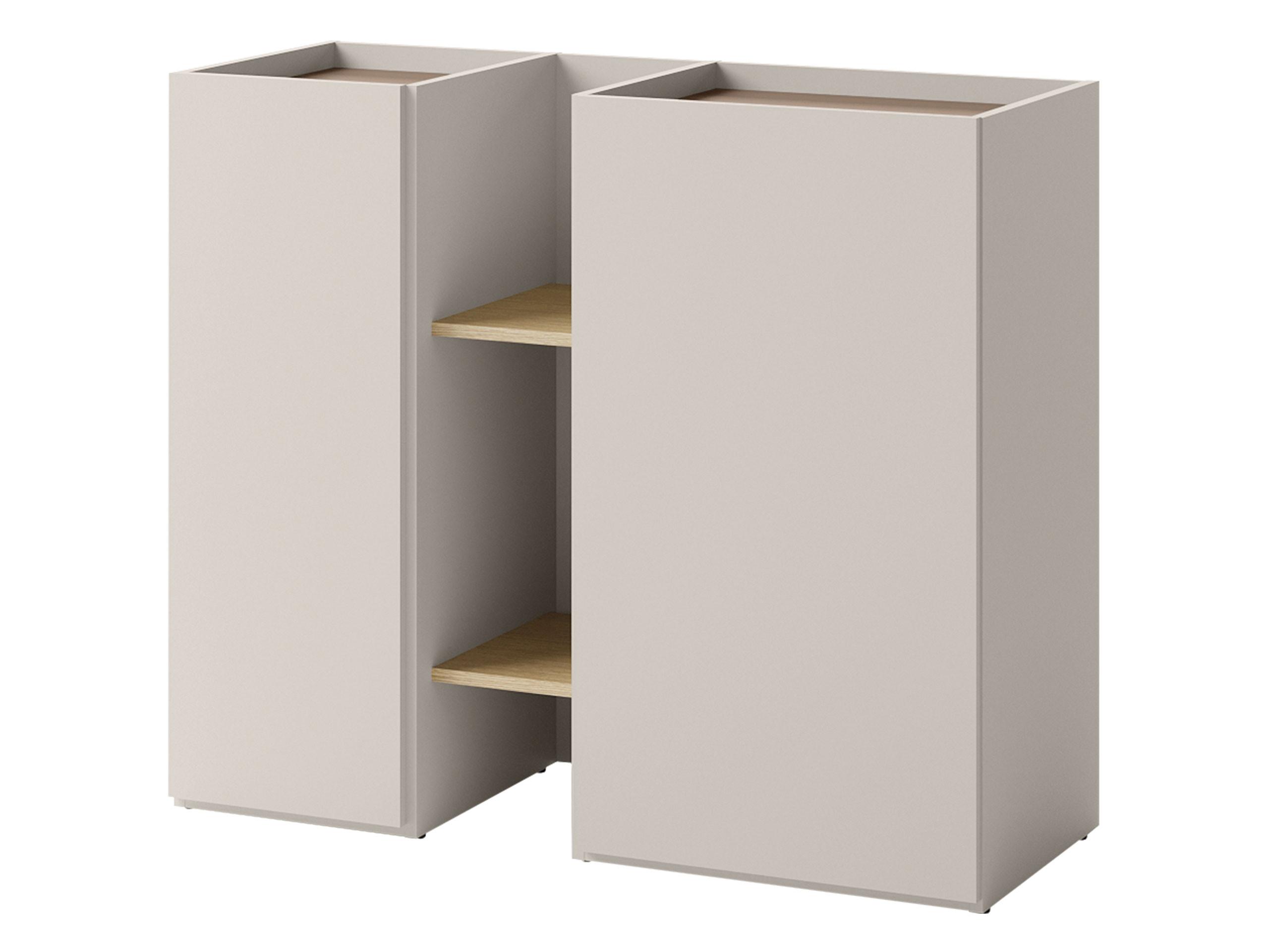 KOMMODE Sigma 2D SG07 - Kaschmir/Trüffeleichefarben, Holzwerkstoff (106/91/42cm) - MIRJAN24