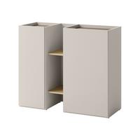 KOMMODE Sigma 2D SG07 - Kaschmir/Trüffeleichefarben, Holzwerkstoff (106/91/42cm) - MIRJAN24