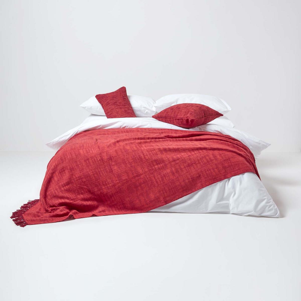 KISSENHÜLLE Nirvana Slub 30/50 cm, 100% Baumwolle - Orange, Textil (30/50cm) - Homescapes
