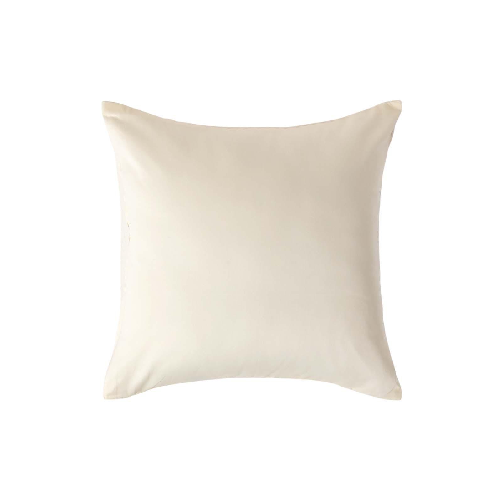 BIO-KISSENBEZUG Satin, Fadendichte 400 - Creme, Textil (40/40cm) - Homescapes