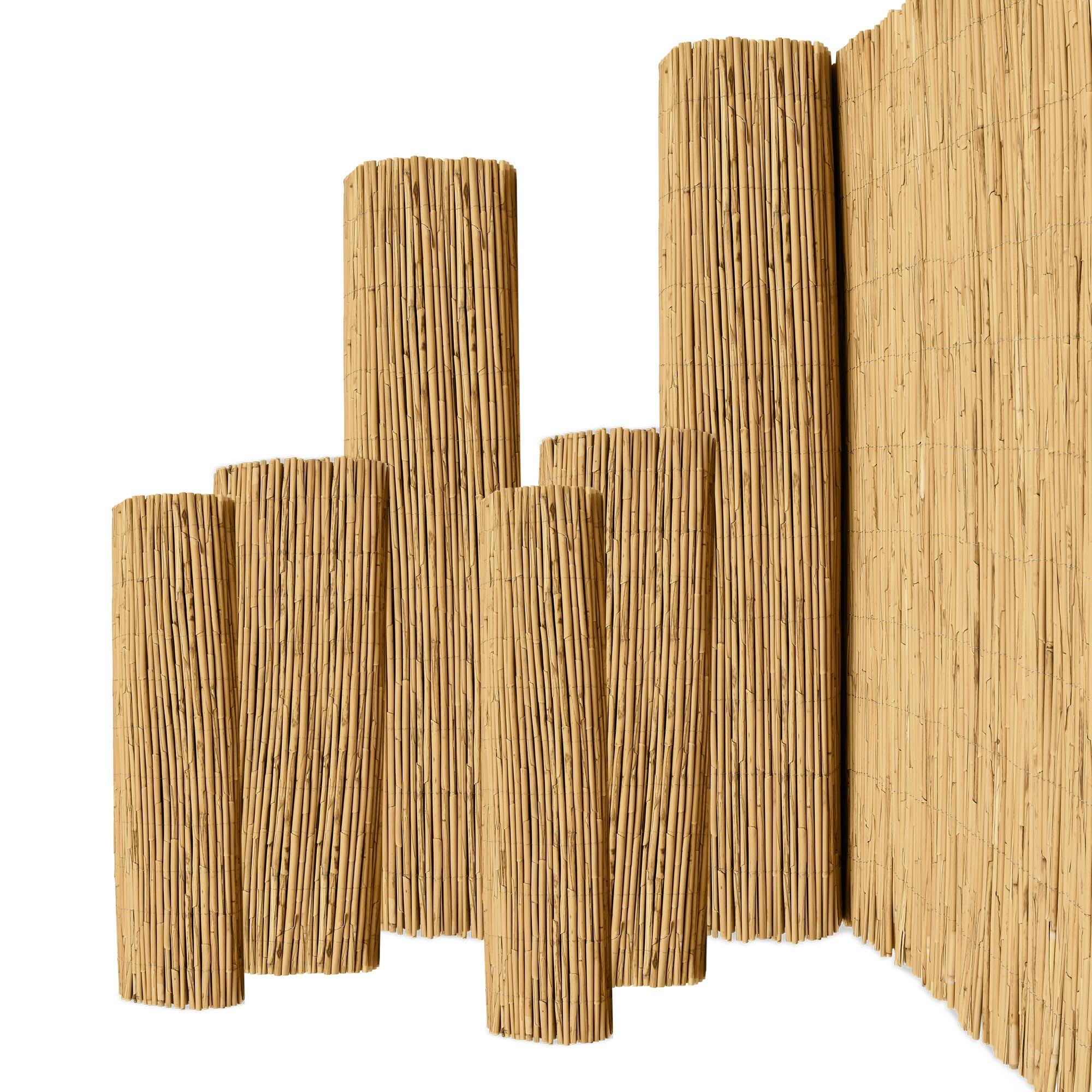 SICHTSCHUTZZAUN SolVision S36 90/600 cm Schilf - Naturfarben, Kunststoff (600/90cm) - Sol Royal