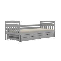 BETT 90/200 Tosia Grau - Grau, Holz (90/200cm) - Petits-meubles