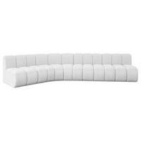ECKSOFA modulares Sofa Montra-L2 - 381x174x70 cm Weiß - Weiß, Holzwerkstoff/Textil (381/174cm) - ALTDECOR