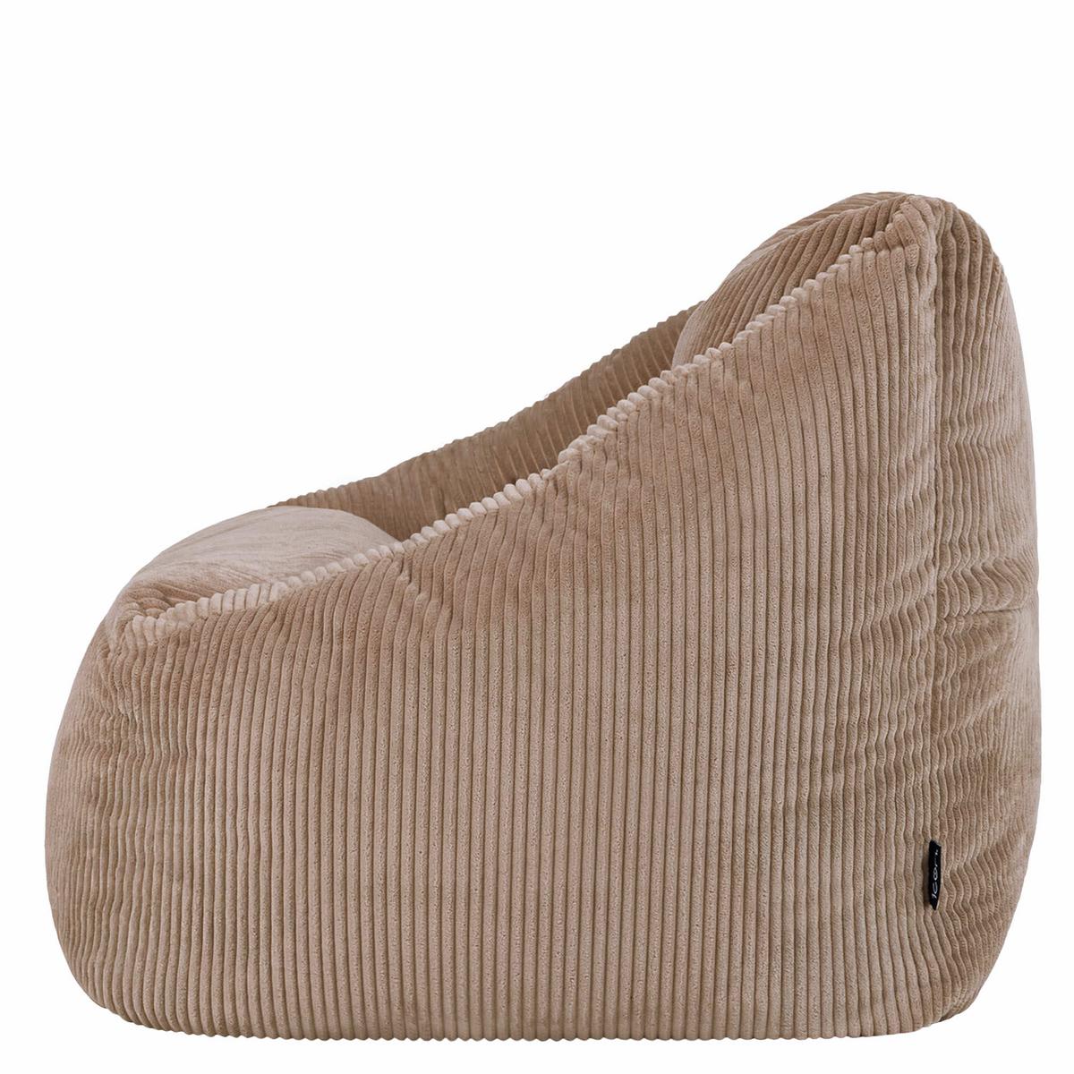 SITZSACK Cord Sessel Natalia - Mokka, Textil (97/73/84cm) - icon