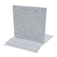 AKUSTIKWANDPANEEL Hellgrau Komplett-Set - Hellgrau, Textil (50/50/1cm) - MCW