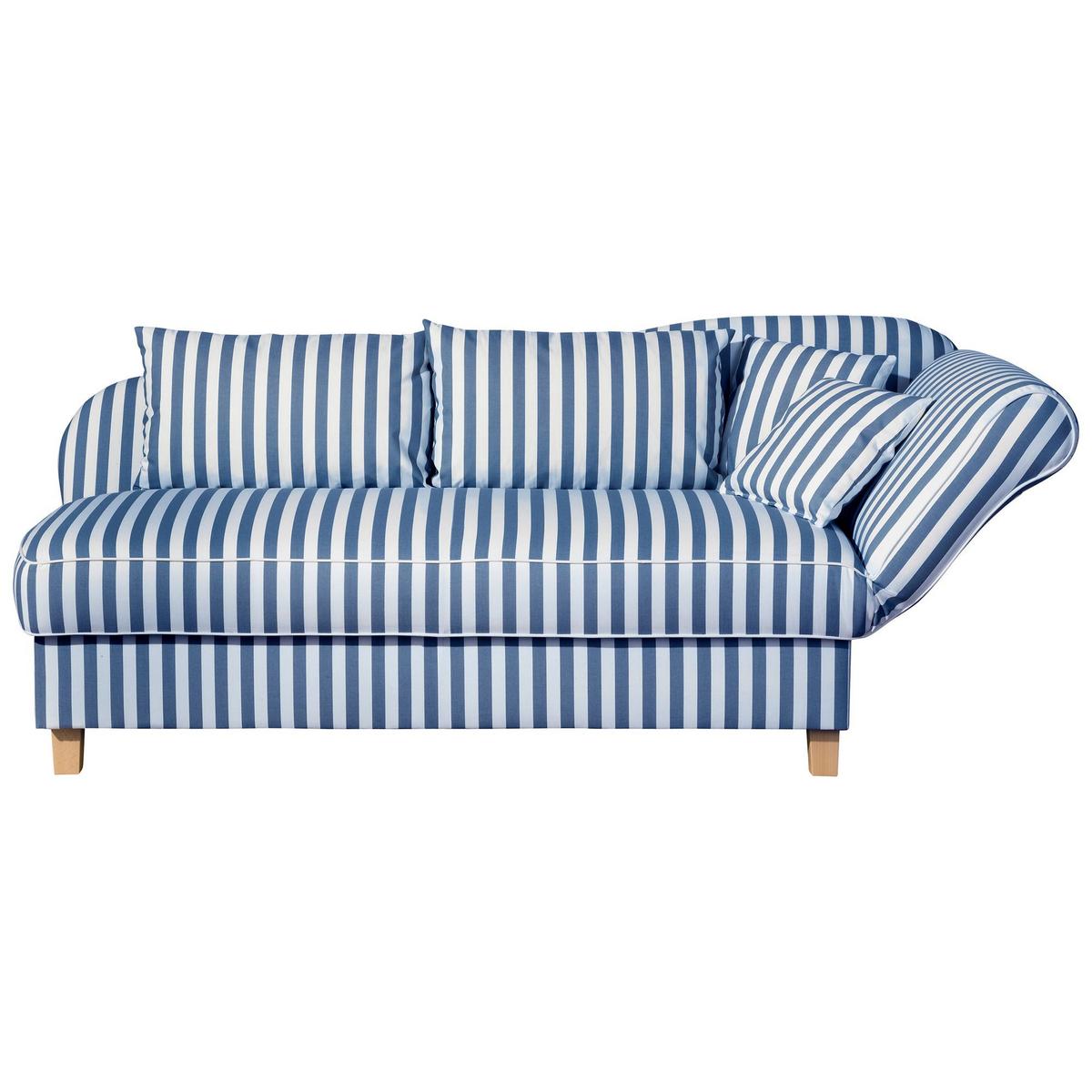 RECAMIERE Armlehne rechts Katia Flachgewebe blau - Blau, Kunststoff (190/88/82cm) - 58aufmkessel