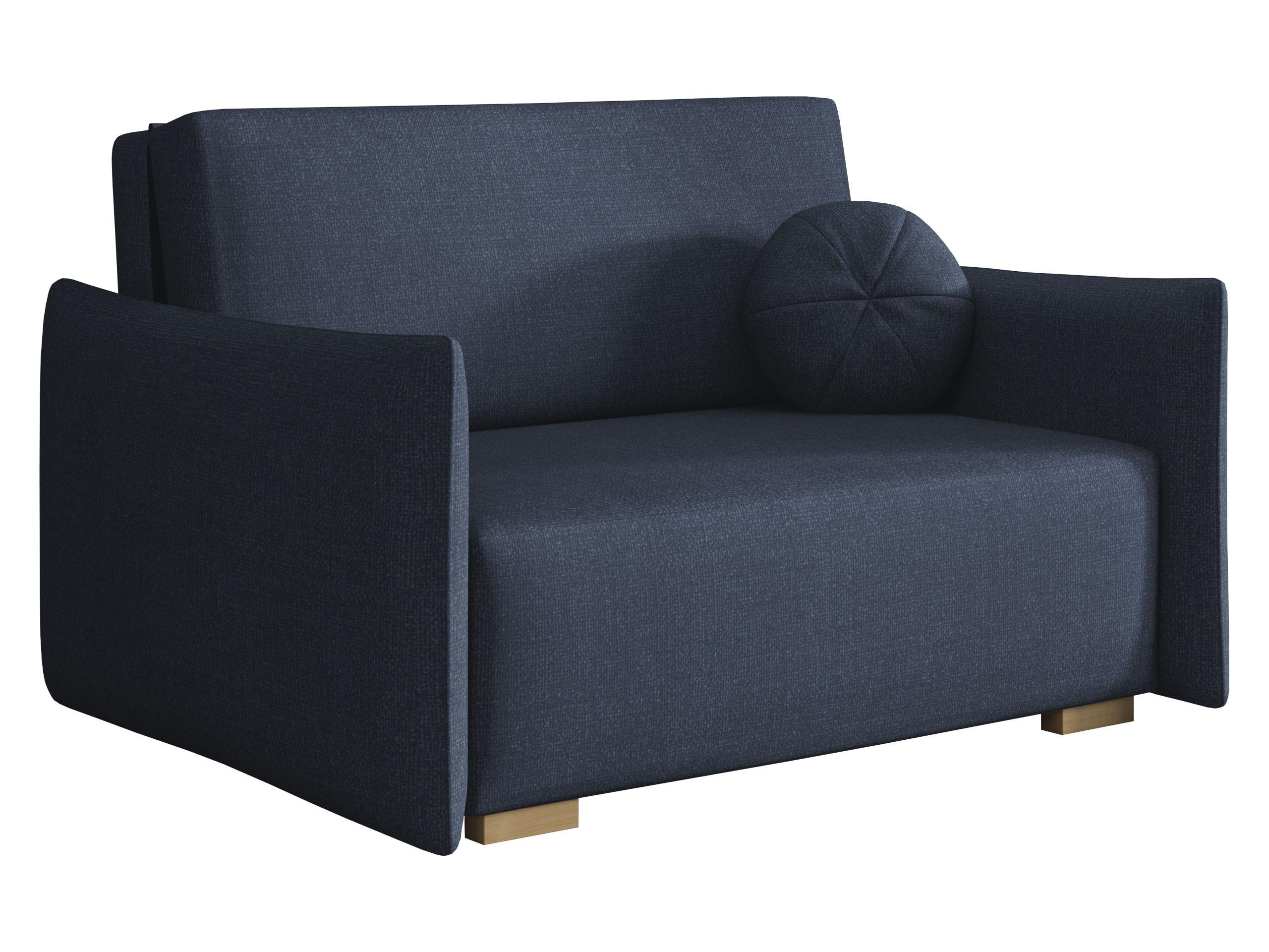 SCHLAFSOFA Viva Glov II - Blau/Naturfarben, Holz/Textil (134/85/98cm) - MIRJAN24
