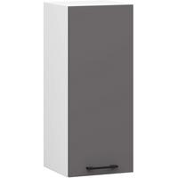 HÄNGESCHRANK Weiß, Graphit Grau 72/30/30 - Graphitfarben/Weiß, Holzwerkstoff (30/72/30cm) - RAUMHIRSCH FURNITURE