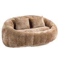 BEAN BAG SOFA – Komfortabler Lazy Lounger mit hochdichtem Memory - Braun, Textil (150/63/95cm) - Urban Meuble