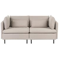 MODULSOFA 2-Sitzer Beige Stoff Egeris - Beige, Textil (172/80/94cm) - Beliani