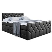 BOXSPRINGBETT CATOR-Z KING - 180x200 - H3/H4 - Schwarz Hochglanz - Schwarz Hochglanz, Holzwerkstoff (180/200cm) - ALTDECOR