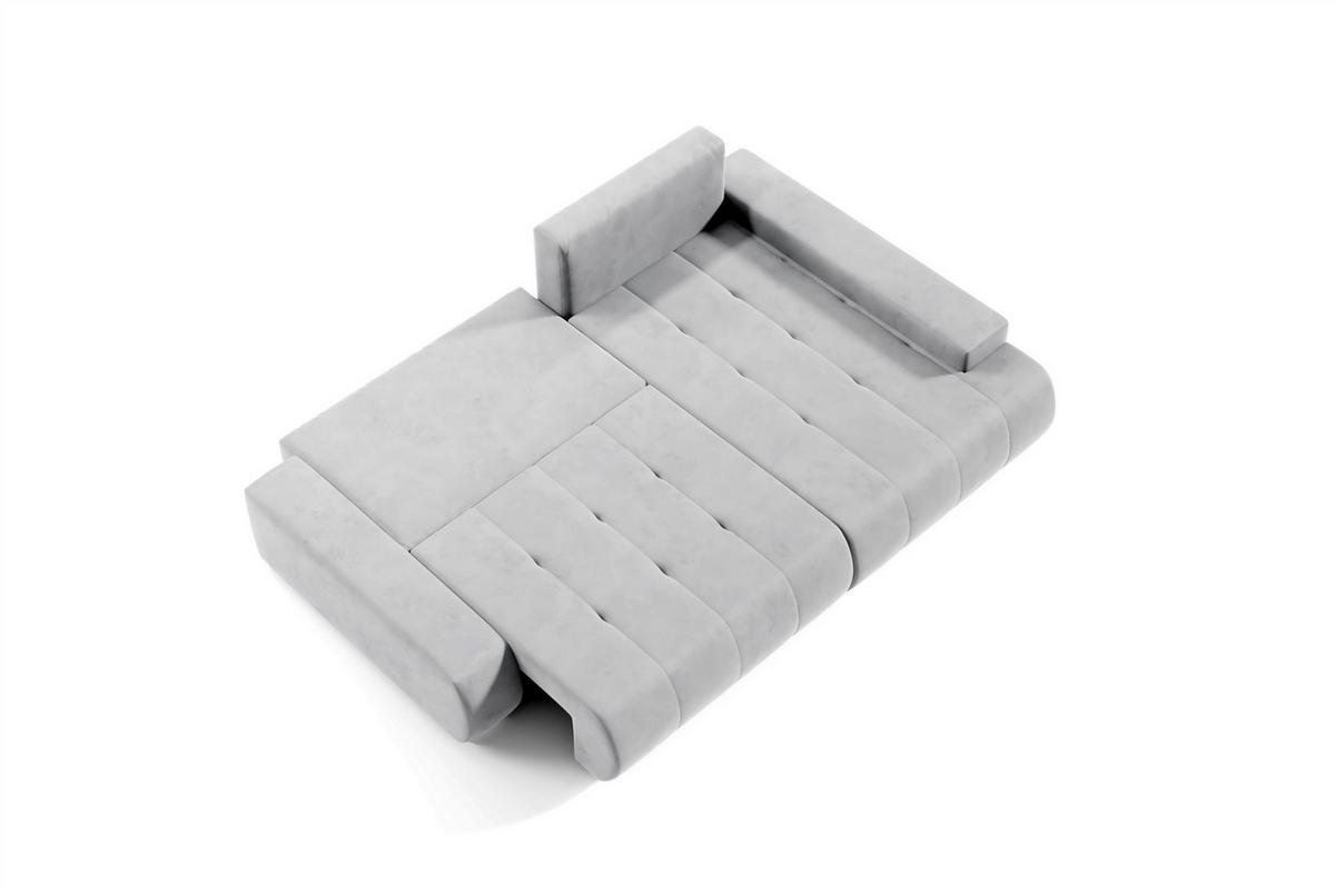 ECKSOFA Elmo - Grau, Holzwerkstoff/Textil (227/153cm) - Fun Möbel