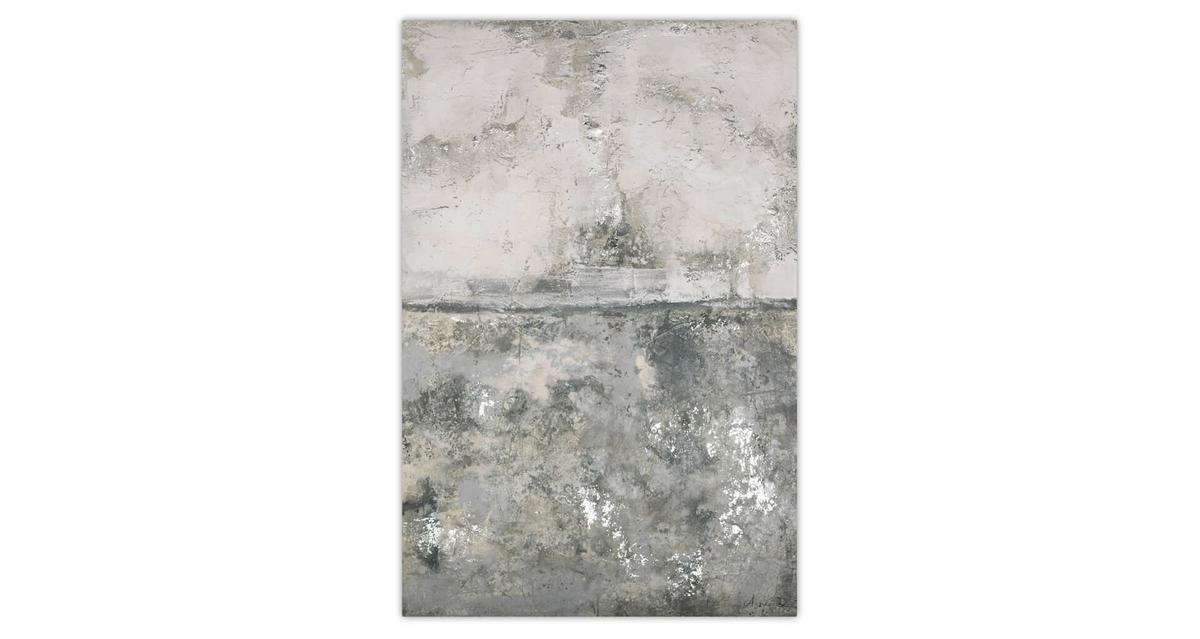ACRYLBILD HANDGEMALT 80/120 cm - Grau, Holz/Textil (80/120cm) - KUNSTLOFT