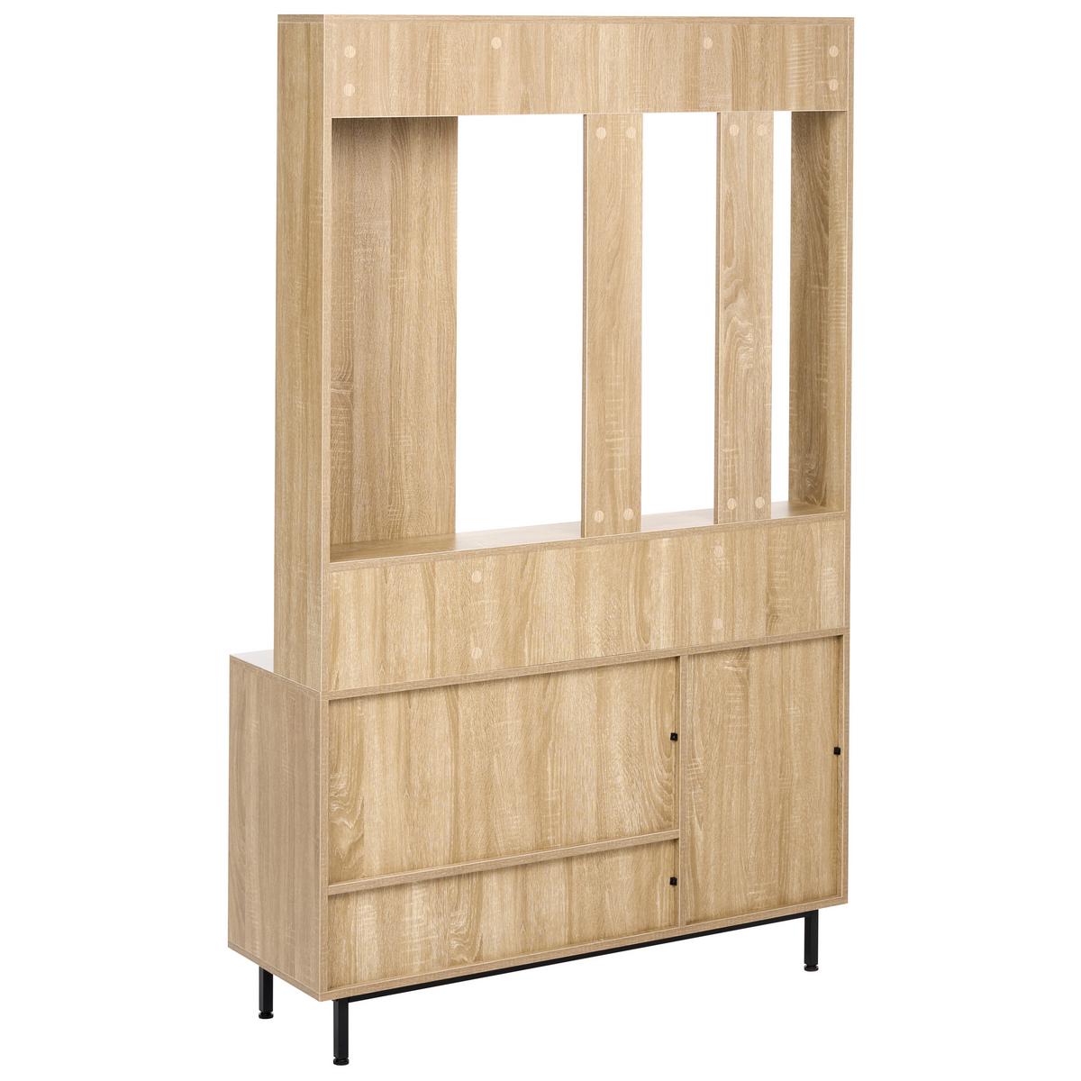 FLUR-SET Hellbraun Maleny - Hellbraun/Braun, Holzwerkstoff (112/179/35cm) - Beliani