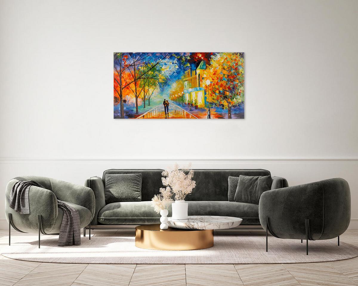 ACRYLBILD HANDGEMALT 120/60 cm - Multicolor, Holz/Textil (120/60cm) - KUNSTLOFT