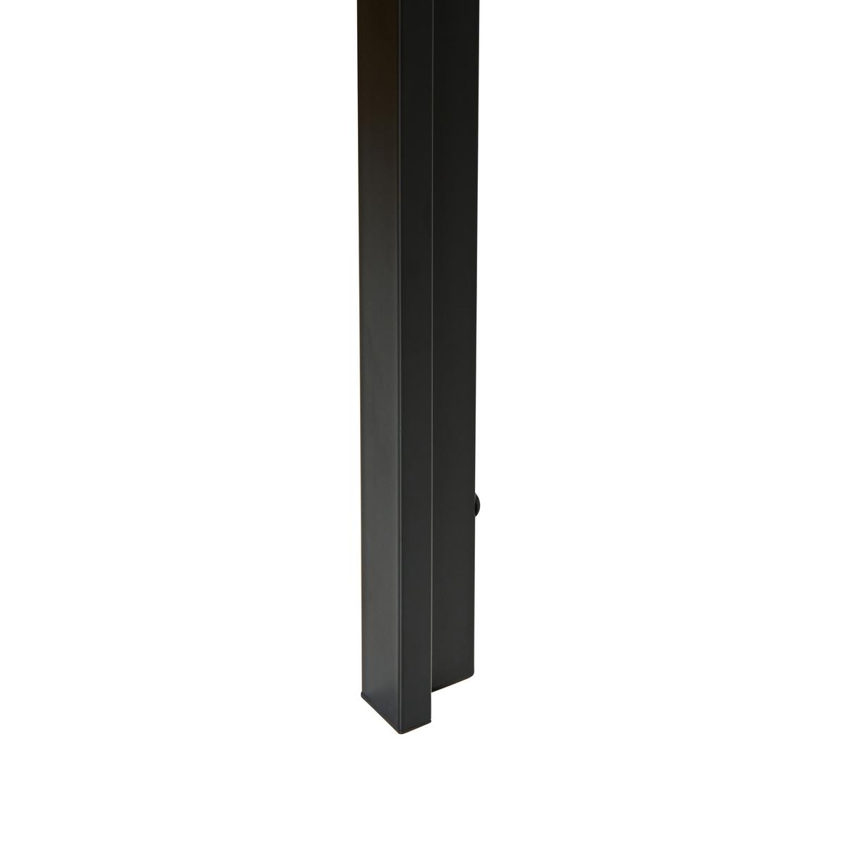 ESSTISCH Braun/Schwarz 120/80 cm Mann - Hellbraun, Holzwerkstoff (120/80/75cm) - Beliani