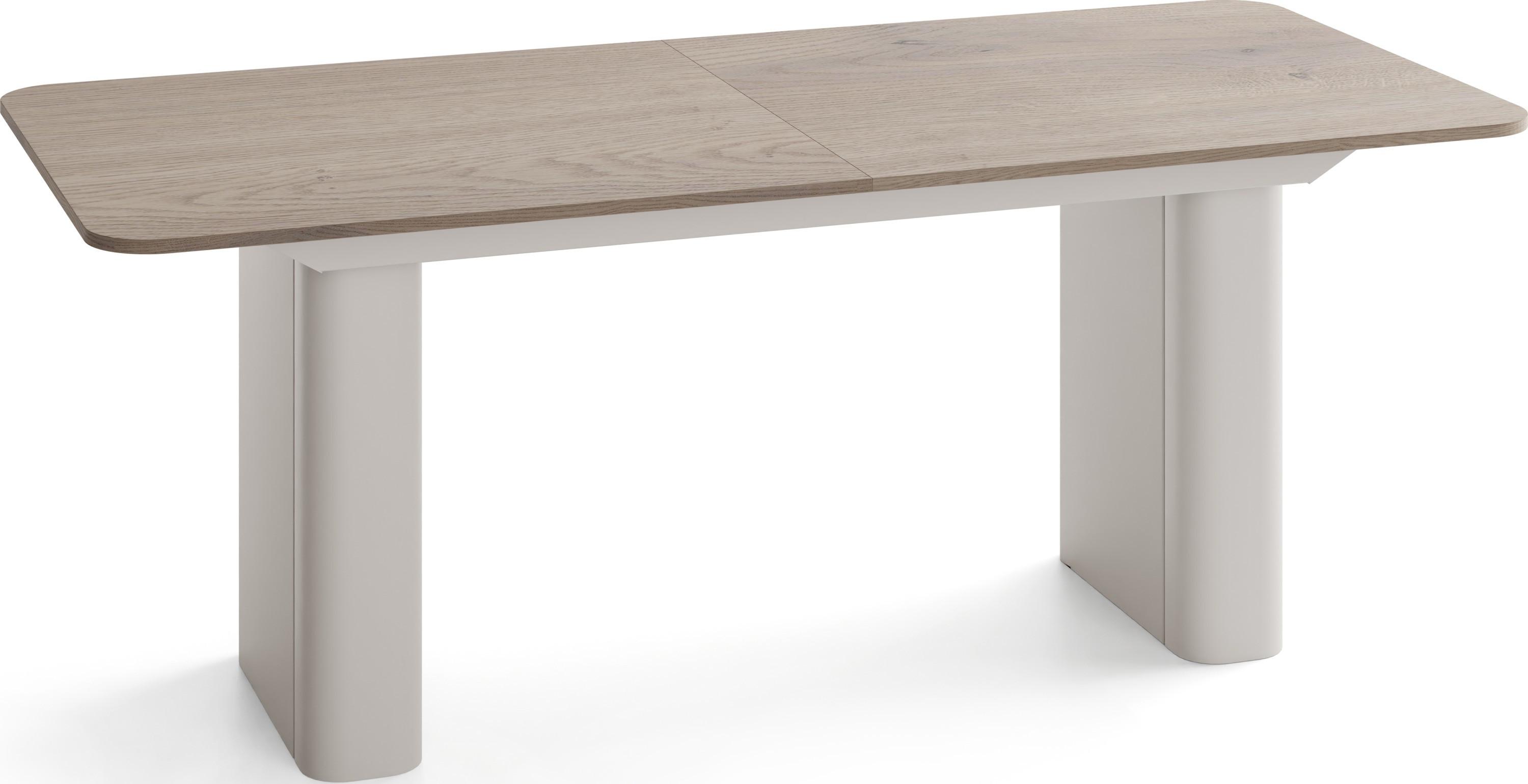 ESSTISCH Riven rechteckig ausziehbar verlängerbar mit Butterfly-Auszug, Eiche Braun 200-296/90/76 cm - Kaschmir/Eichefarben, Holzwerkstoff/Metall (90/296/76cm) - WFL GROUP
