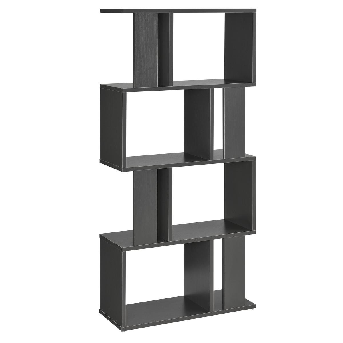 BÜCHERREGAL Brattahlid - Dunkelgrau, Holzwerkstoff (60/130/24cm) - [en.casa]