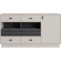 KOMMODE PUNTO 155/85/40cm mit 4 Schubladen 1 Türen Kaschmir - Kaschmir, Holzwerkstoff (155/85/40cm) - MASSENO