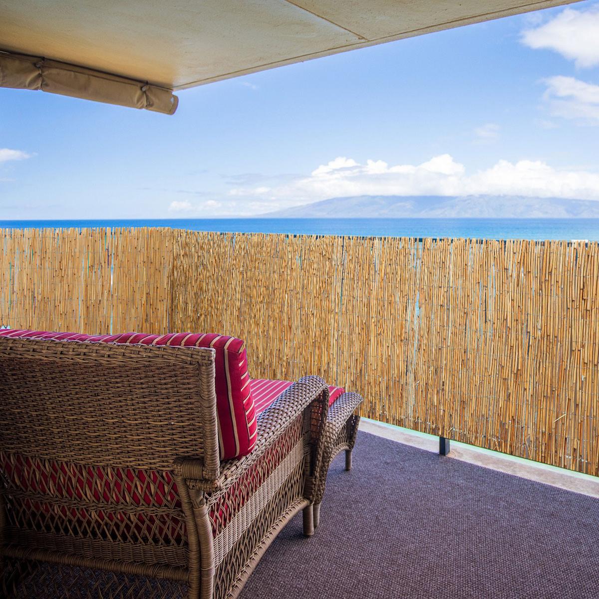 BALKON-SICHTSCHUTZ Schilf, 100/500 cm, braun - Braun, Naturmaterialen (500/100cm) - urfence