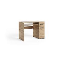 SCHREIBTISCH ALBANO 90x56x75 cm Bürotisch Computertisch, Eiche Artisan - Eiche Artisan, Holzwerkstoff (56/90/75cm) - MASSENO
