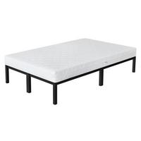 METALLBETT 120x200 cm Schwarz mit Matratze - Schwarz, Metall (120/200cm) - ML-DESIGN