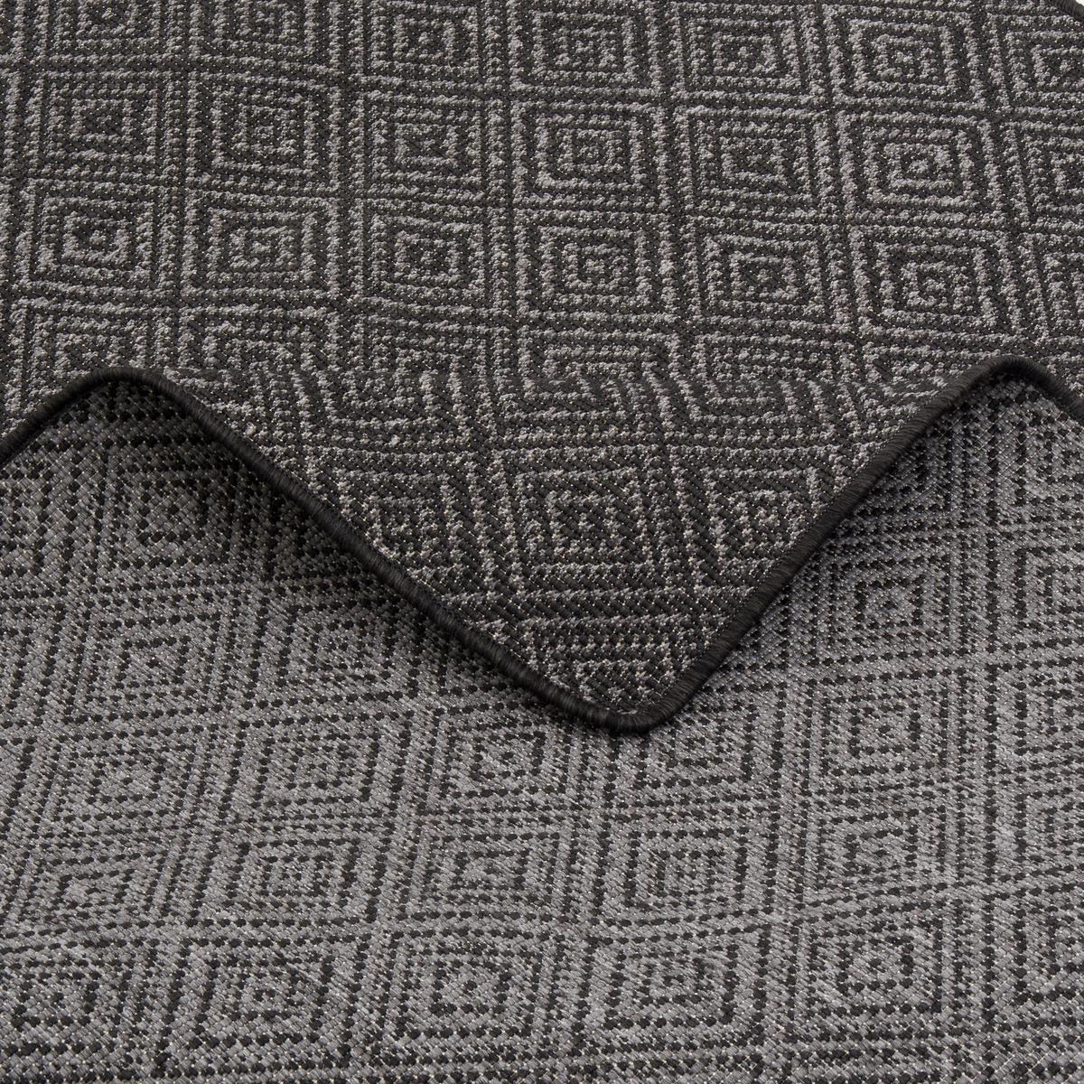 IN- UND OUTDOOR TEPPICH LÄUFER BEIDSEITIG NEWPORT - Anthrazit, Textil (100/100cm) - Snapstyle