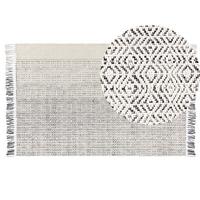 KURZFLOR-TEPPICH Omerli 200/140 cm - Weiß, Textil (140/200cm) - Beliani