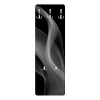 WANDGARDEROBE - Silver Smoke 34/105 cm - Schwarz, Holzwerkstoff (34/105/1.6cm) - Bilderwelten