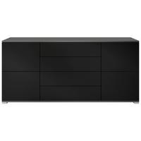 SIDEBOARD Rova Schwarz matt - Schwarz, Holzwerkstoff (166.5/75.5/35cm) - Vladon