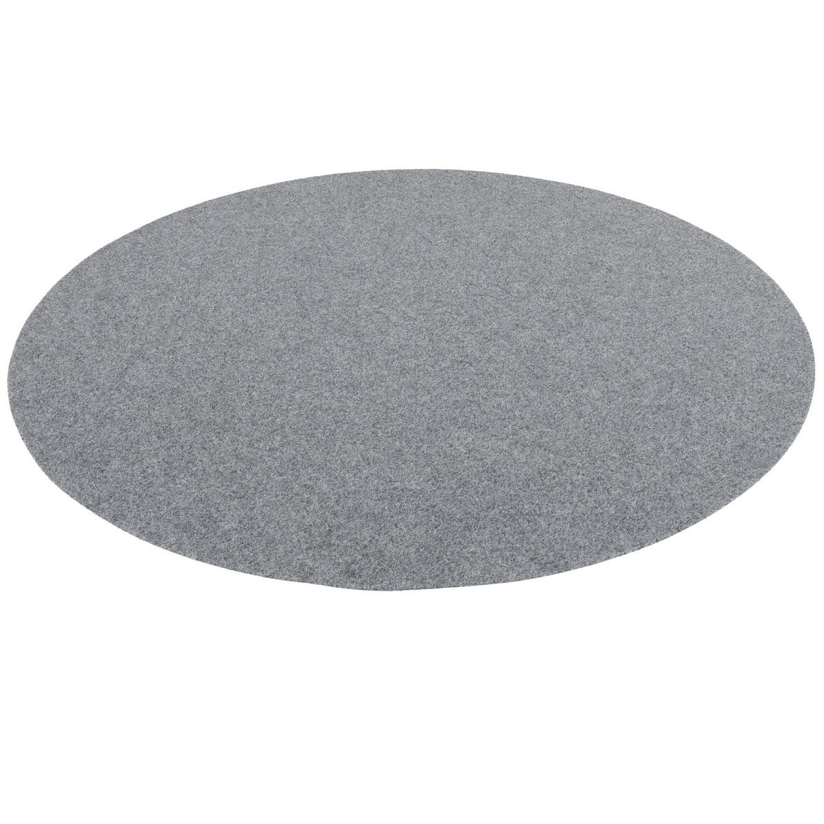 KUNSTRASEN RASENTEPPICH MIT NOPPEN KINGSTON RUND - Grau, Textil (100/100cm) - Snapstyle