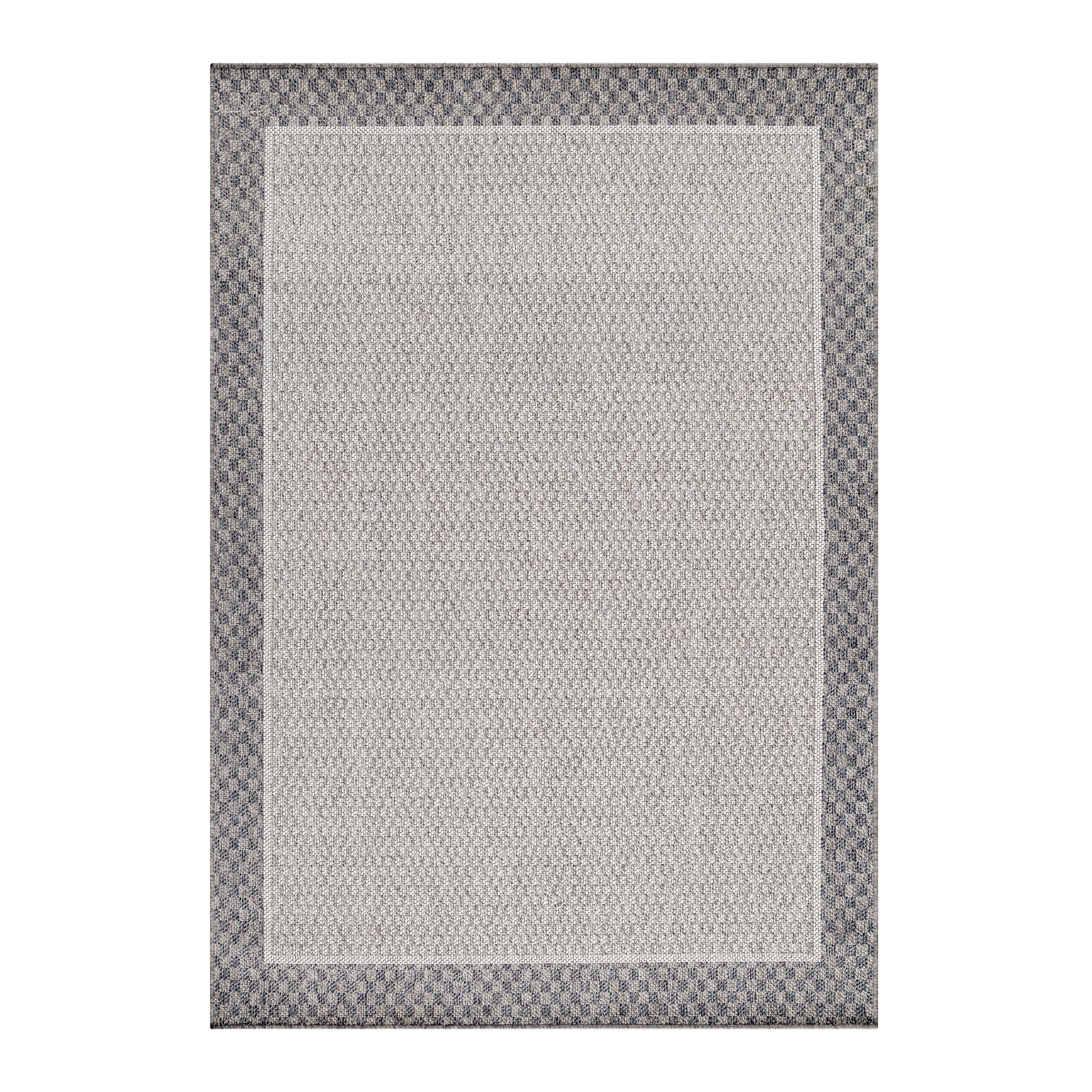 TEPPICH Outdoor LIRIA in Creme, mit Bordüre, aus Polypropylen, 80 x 250 cm - Beige, Textil (80/250cm) - KADIMA DESIGN