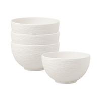 REISBOLS Manufacture Rock Blanc weiß ø 10,8 cm 4er Set - Weiß, Keramik (10.8cm) - Villeroy & Boch