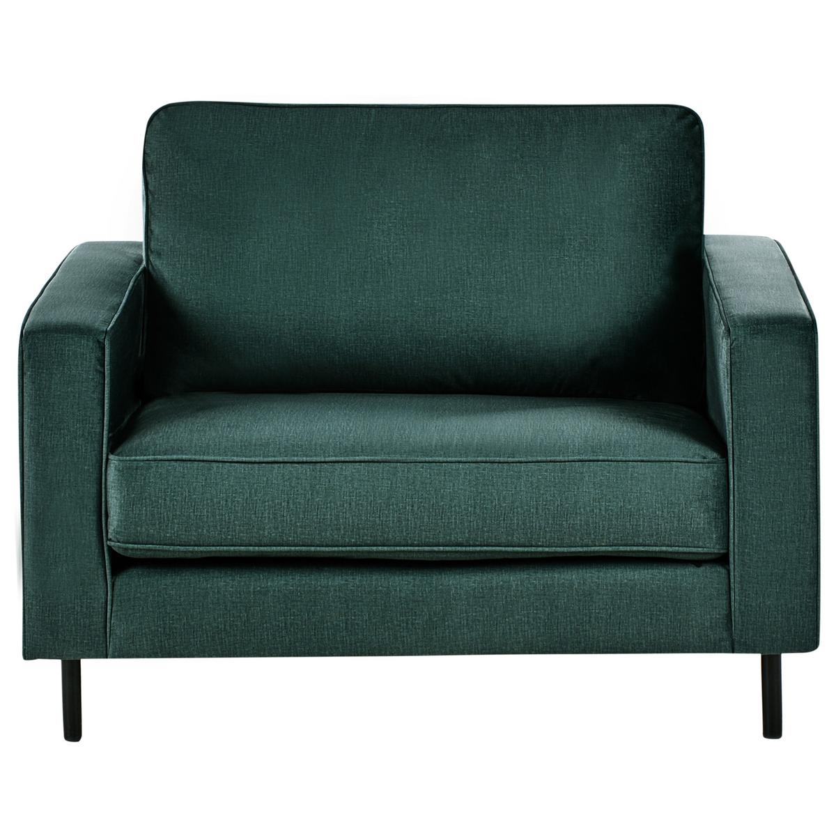 SESSEL Dunkelgrün Savalen - Dunkelgrün/Schwarz, Textil (117/87/91cm) - Beliani