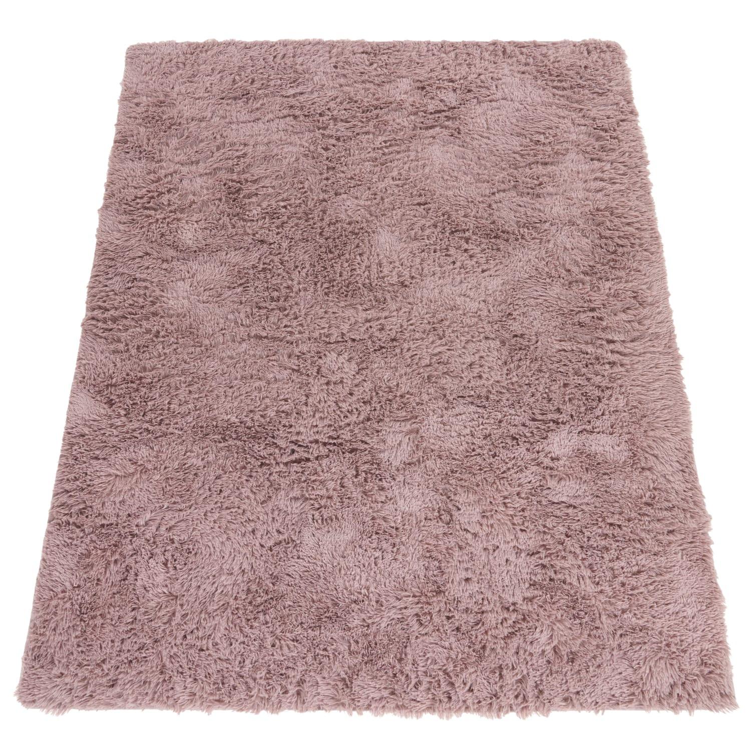 HOCHFLORTEPPICH, einfarbig, aus Polyester, Rosa, 160 x 220 cm - Rosa, Textil (220/160cm) - KADIMA DESIGN